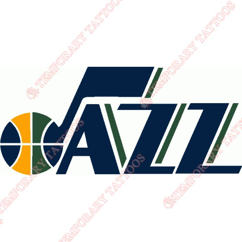 Utah Jazz Customize Temporary Tattoos Stickers NO.1212